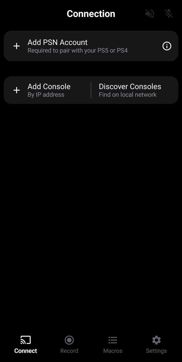 Connection Screen